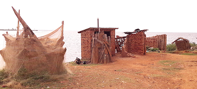 Pit Latrines on Lake Victoria, Uganda