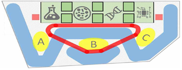 Illustration showing the ribbon design of the ARC